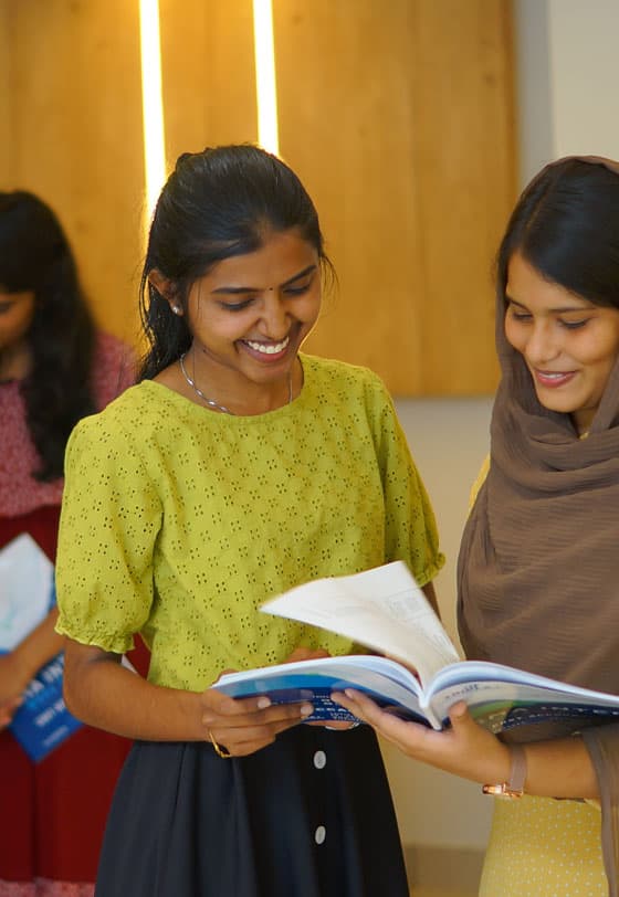 Students studying together